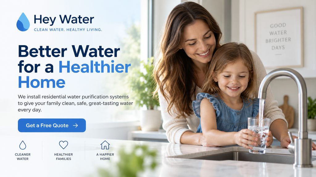 Hey Water home water treatment — request a water assessment